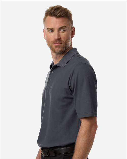 Core 365 CE106 Men's Resolve CVC Performance Pique Polo - Carbon - model side