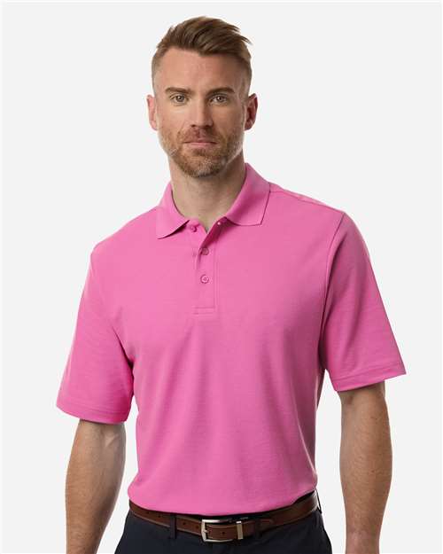 Core 365 CE106 Men's Resolve CVC Performance Pique Polo - Charity Pink - model front