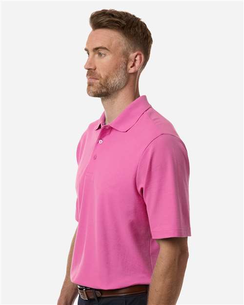 Core 365 CE106 Men's Resolve CVC Performance Pique Polo - Charity Pink - model side