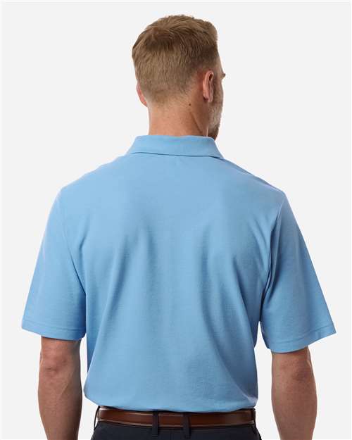 Core 365 CE106 Men's Resolve CVC Performance Pique Polo - Columbia Blue - model back