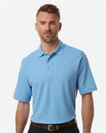 Core 365 CE106 Men's Resolve CVC Performance Pique Polo - Columbia Blue - model front