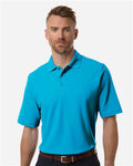 Core 365 CE106 Men's Resolve CVC Performance Pique Polo - Electric Blue - model front