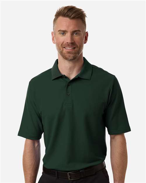 Core 365 CE106 Men's Resolve CVC Performance Pique Polo - Forest - model front