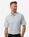 Core 365 CE106 Men's Resolve CVC Performance Pique Polo - Platinum - model front