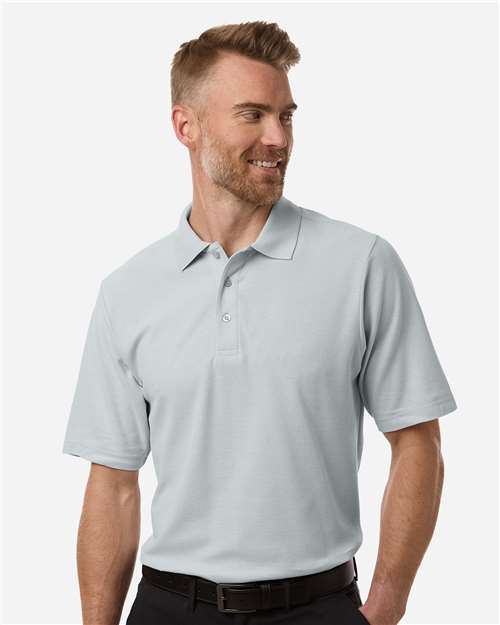 Core 365 CE106 Men's Resolve CVC Performance Pique Polo - Platinum - model front