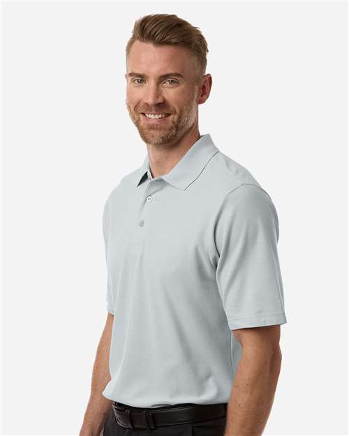 Core 365 CE106 Men's Resolve CVC Performance Pique Polo - Platinum - model side