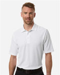 Core 365 CE106 Men's Resolve CVC Performance Pique Polo - White - model front