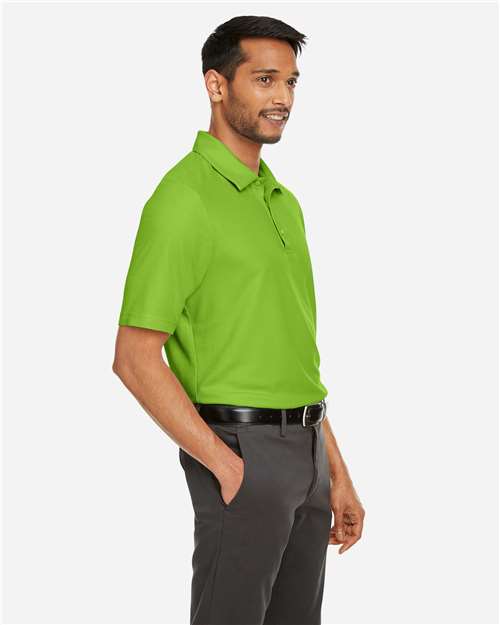 Core 365 CE112 Men's Fusion ChromaSoft Pique Polo - Acid Green - model side