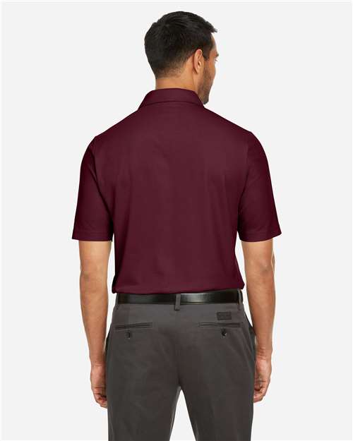 Core 365 CE112 Men's Fusion ChromaSoft Pique Polo - Burgundy - model back