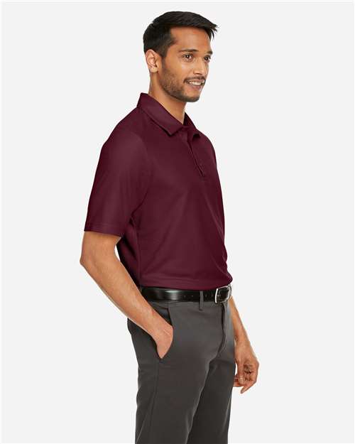 Core 365 CE112 Men's Fusion ChromaSoft Pique Polo - Burgundy - model side