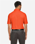 Core 365 CE112 Men's Fusion ChromaSoft Pique Polo - Campus Orange - model back