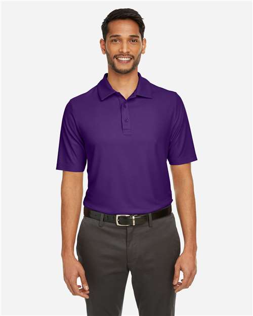 Core 365 CE112 Men's Fusion ChromaSoft Pique Polo - Campus Purple - model front