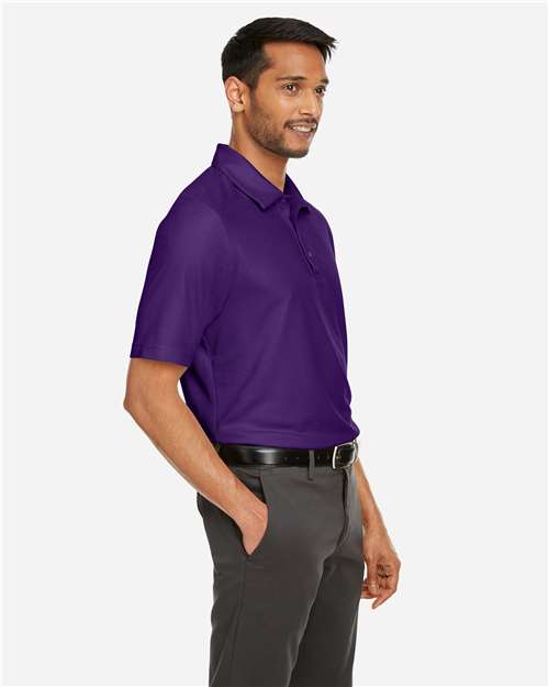Core 365 CE112 Men's Fusion ChromaSoft Pique Polo - Campus Purple - model side