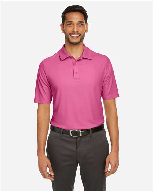 Core 365 CE112 Men's Fusion ChromaSoft Pique Polo - Charity Pink - model front