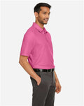 Core 365 CE112 Men's Fusion ChromaSoft Pique Polo - Charity Pink - model side