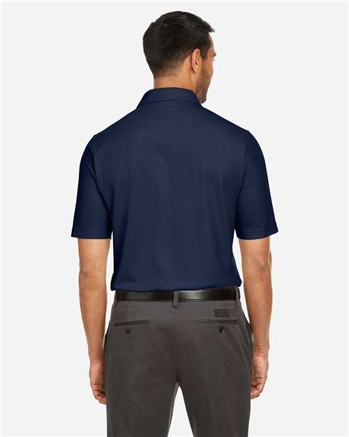 Core 365 CE112 Men's Fusion ChromaSoft Pique Polo - Classic Navy - model back