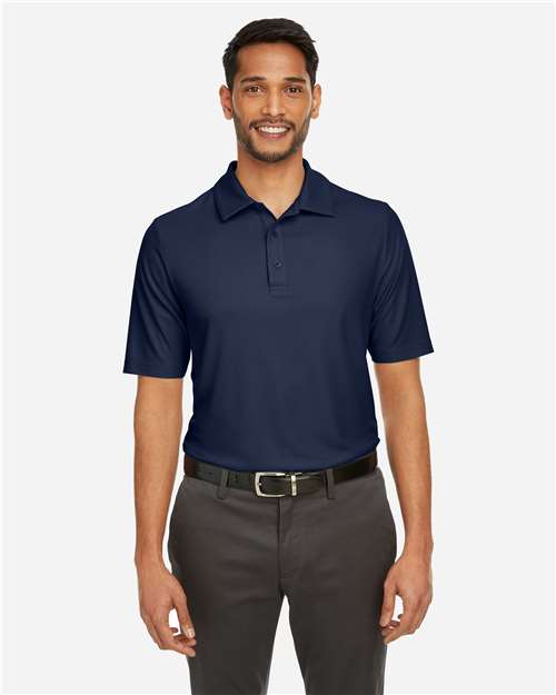 Core 365 CE112 Men's Fusion ChromaSoft Pique Polo - Classic Navy - model front