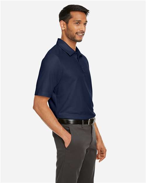 Core 365 CE112 Men's Fusion ChromaSoft Pique Polo - Classic Navy - model side