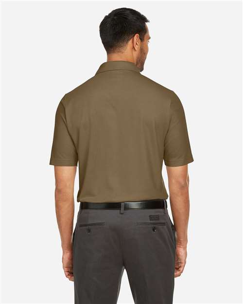 Core 365 CE112 Men's Fusion ChromaSoft Pique Polo - Coyote Brown - model back