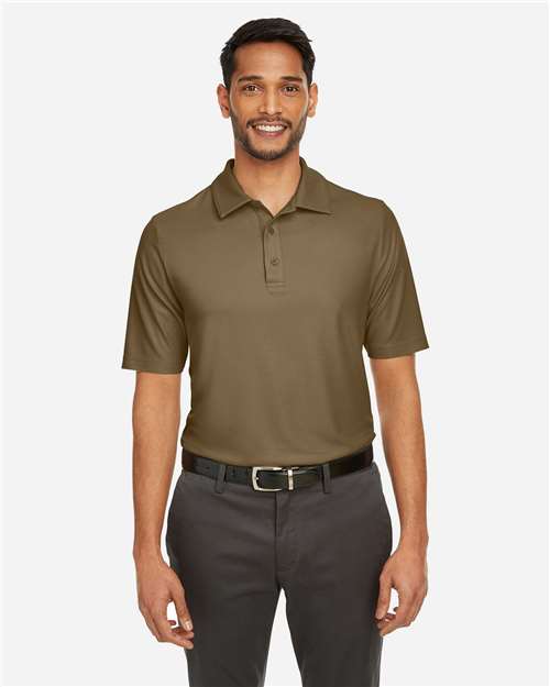 Core 365 CE112 Men's Fusion ChromaSoft Pique Polo - Coyote Brown - model front
