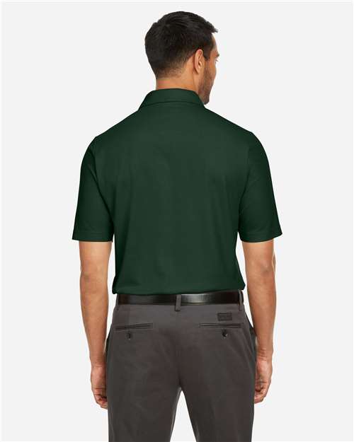 Core 365 CE112 Men's Fusion ChromaSoft Pique Polo - Forest - model back