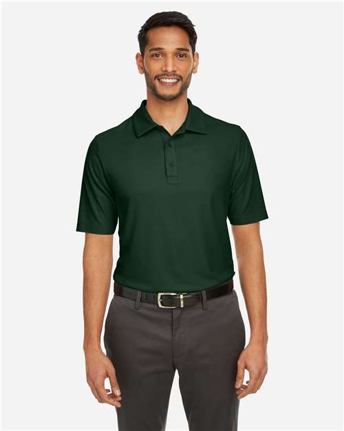 Core 365 CE112 Men's Fusion ChromaSoft Pique Polo - Forest - model front