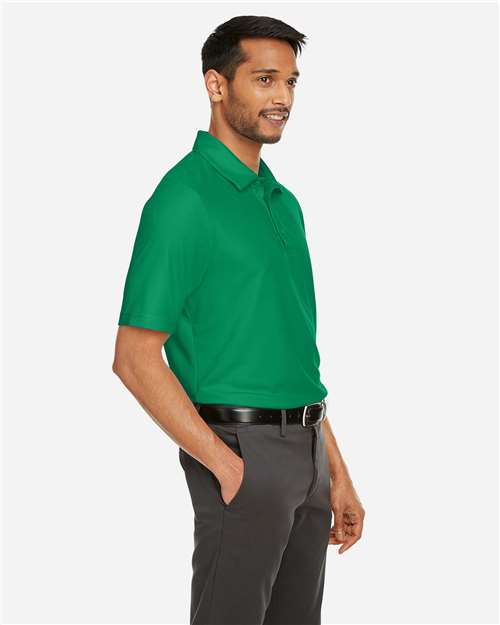 Core 365 CE112 Men's Fusion ChromaSoft Pique Polo - Kelly Green - model side