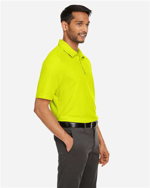 Core 365 CE112 Men's Fusion ChromaSoft Pique Polo - Safety Yellow - model side
