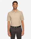 Core 365 CE112 Men's Fusion ChromaSoft Pique Polo - Stone - model front