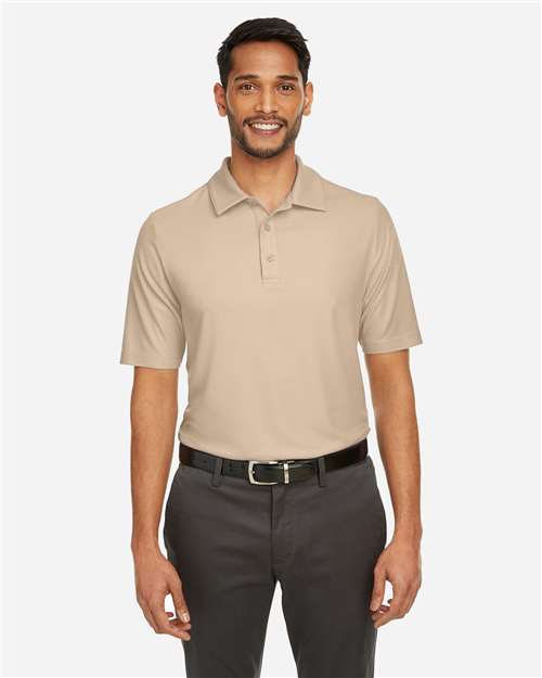 Core 365 CE112 Men's Fusion ChromaSoft Pique Polo - Stone - model front