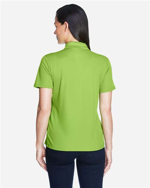 Core 365 78181 Women's Origin Performance Piqué Polo - Acid Green - model back