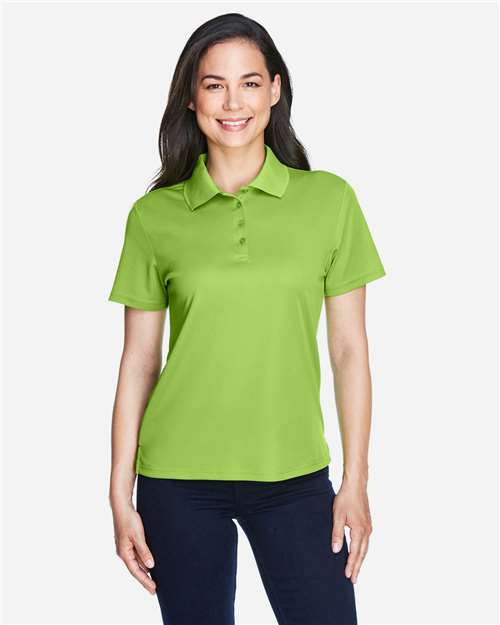 Core 365 78181 Women's Origin Performance Piqué Polo - Acid Green - model front