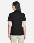 Core 365 78181 Women's Origin Performance Piqué Polo - Black - model back