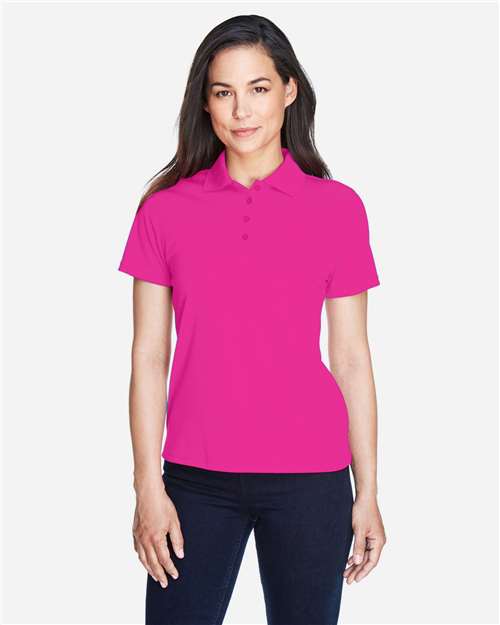 Core 365 78181 Women's Origin Performance Piqué Polo - Bright Magenta - model front