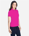Core 365 78181 Women's Origin Performance Piqué Polo - Bright Magenta - model side