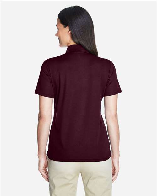 Core 365 78181 Women's Origin Performance Piqué Polo - Burgundy - model back