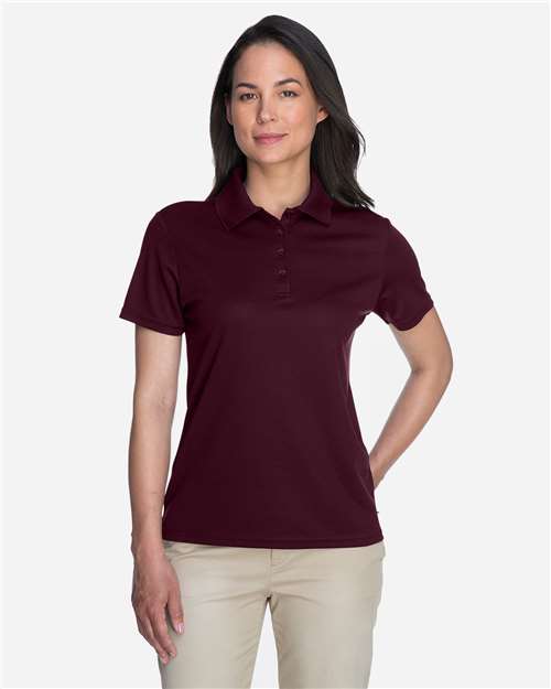 Core 365 78181 Women's Origin Performance Piqué Polo - Burgundy - model front