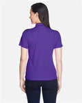Core 365 78181 Women's Origin Performance Piqué Polo - Campus Purple - model back