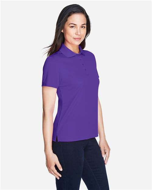 Core 365 78181 Women's Origin Performance Piqué Polo - Campus Purple - model side