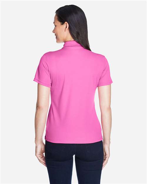 Core 365 78181 Women's Origin Performance Piqué Polo - Charity Pink - model back