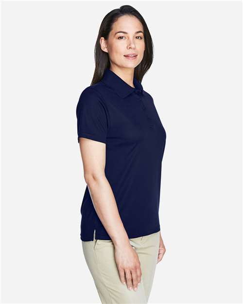 Core 365 78181 Women's Origin Performance Piqué Polo - Classic Navy - model side