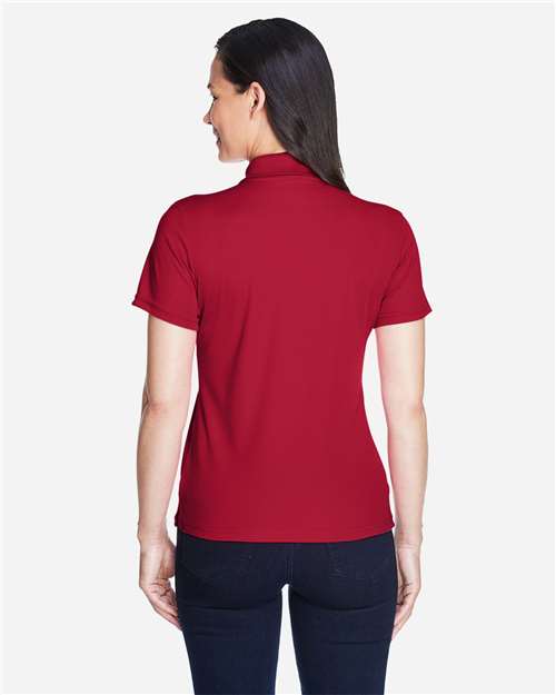 Core 365 78181 Women's Origin Performance Piqué Polo - Classic Red - model back