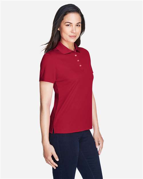 Core 365 78181 Women's Origin Performance Piqué Polo - Classic Red - model side
