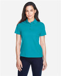 Core 365 78181 Women's Origin Performance Piqué Polo - Clear Teal - model front