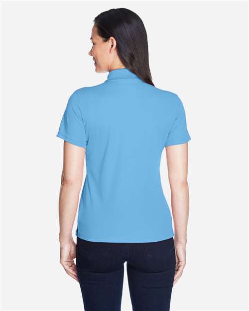 Core 365 78181 Women's Origin Performance Piqué Polo - Columbia Blue - model back