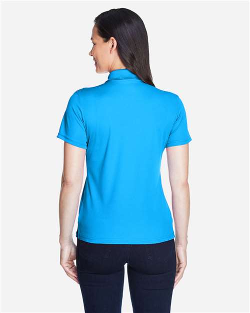 Core 365 78181 Women's Origin Performance Piqué Polo - Electric Blue - model back