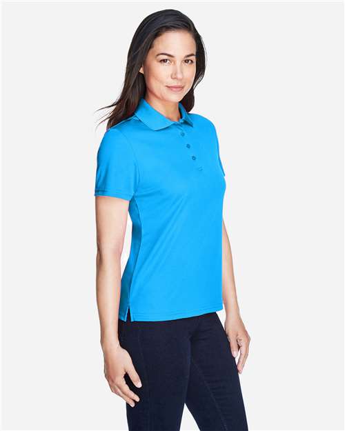 Core 365 78181 Women's Origin Performance Piqué Polo - Electric Blue - model side