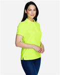 Core 365 78181 Women's Origin Performance Piqué Polo - Safety Yellow - model side