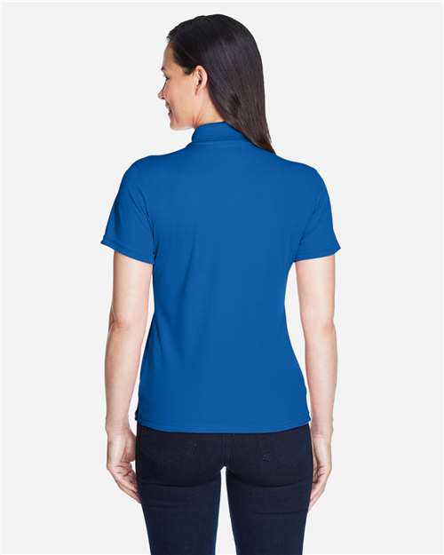 Core 365 78181 Women's Origin Performance Piqué Polo - True Royal - model back