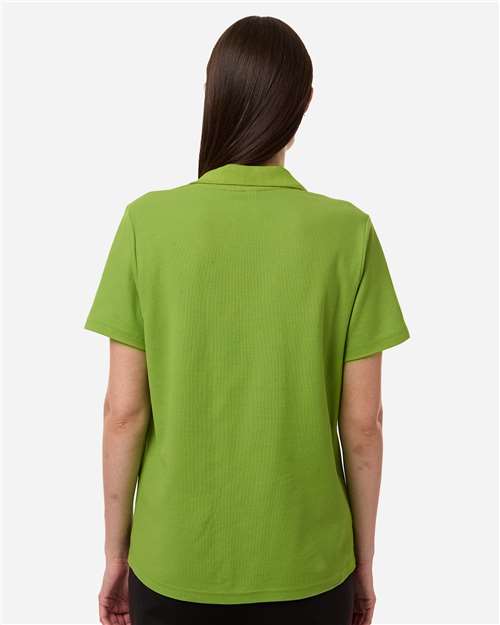 Core 365 CE106W Women's Resolve CVC Performance Pique Polo - Acid Green - model back